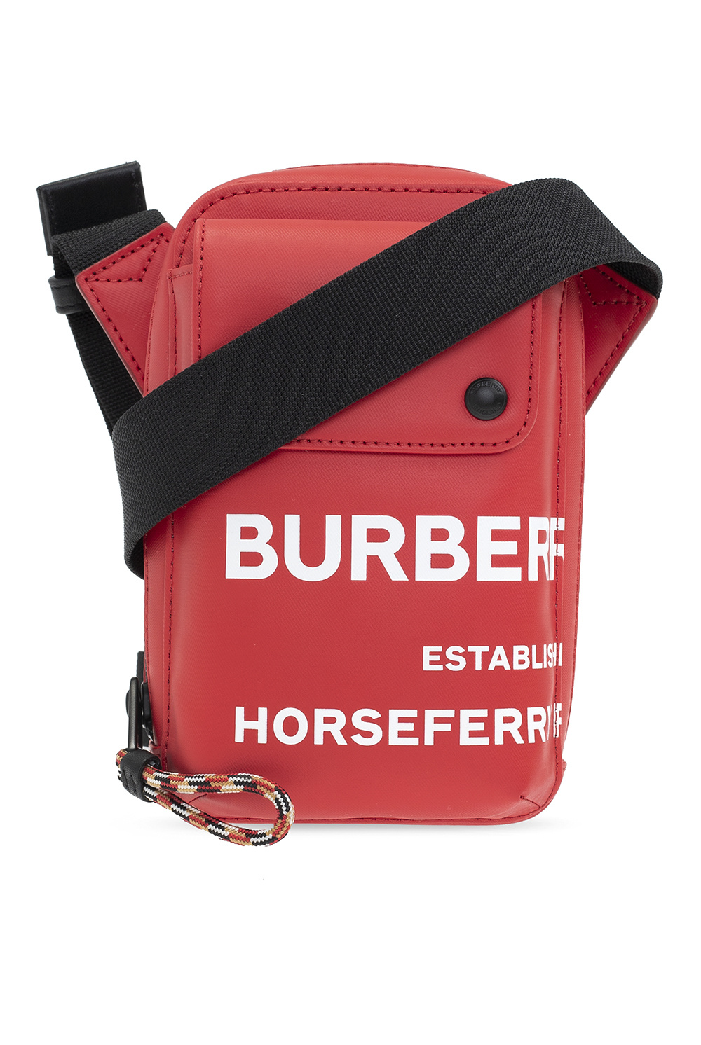 Burberry red crossbody good bag.